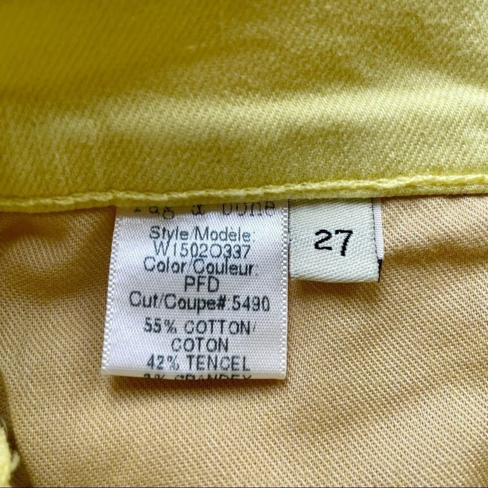 NWT Rag & Bone Canary Yellow Skinny Jeans - Size: 27 - Picture 5 of 15